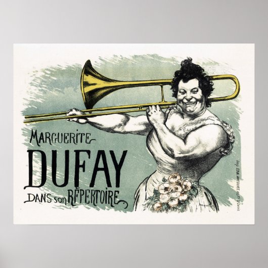 Marguerite Dufay Trombone Poster (Voorkant)