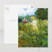 Marguerite Gachet in de tuin door Vincent van Gogh Briefkaart (Voorkant / Achterkant)