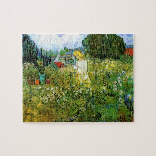Marguerite Gachet in de tuin door Vincent van Gogh Legpuzzel (Horizontaal)