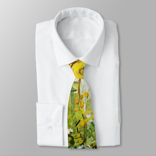 Marguerite Gachet in de tuin door Vincent van Gogh Stropdas (Gebonden)