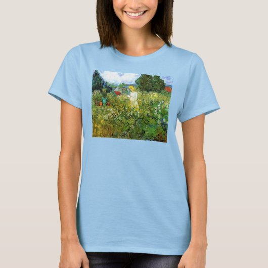 Marguerite Gachet in de tuin door Vincent van Gogh T-shirt (Voorkant)