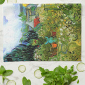 Marguerite Gachet in de tuin door Vincent van Gogh Theedoek (Gevouwen)