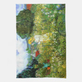 Marguerite Gachet in de tuin door Vincent van Gogh Theedoek (Verticaal)