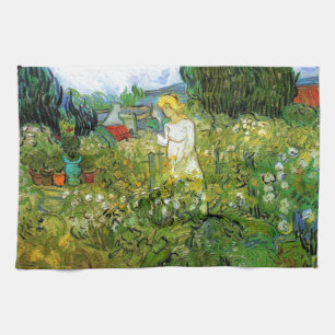 Marguerite Gachet in de tuin Theedoek