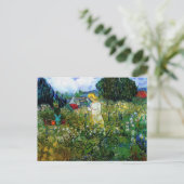 Marguerite Gachet in Garden Van Gogh Fine Art Briefkaart (Staand voorkant)