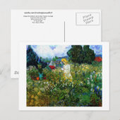 Marguerite Gachet in Garden Van Gogh Fine Art Briefkaart (Voorkant / Achterkant)