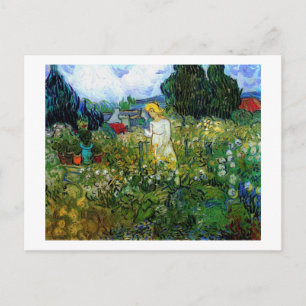 Marguerite Gachet in Garden Van Gogh Fine Art Briefkaart