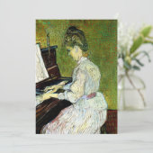 Marguerite Gachet in Piano door Vincent van Gogh (Staand voorkant)