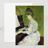 Marguerite Gachet in Piano door Vincent van Gogh (Voorkant / Achterkant)