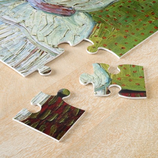 Marguerite Gachet in Piano door Vincent van Gogh Legpuzzel (Zijkant)