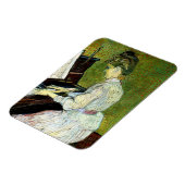 Marguerite Gachet in Piano door Vincent van Gogh Magneet (Linkerzijde)