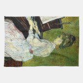 Marguerite Gachet in Piano door Vincent van Gogh Theedoek (Horizontaal)