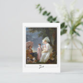 Marguerite Gérard #3 - Briefkaart met fijne kunst (Staand voorkant)