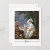 Marguerite Gérard #3 - Briefkaart met fijne kunst (Voorkant / Achterkant)