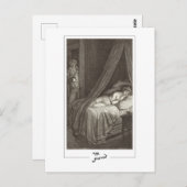 Marguerite Gérard #7 - Briefkaart met fijne kunst (Voorkant / Achterkant)