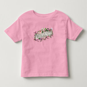 Marguerite Naam Vintage Bloemen Banner Schattig &  Kinder Shirts