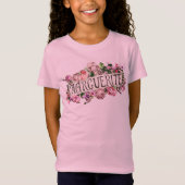 Marguerite Naam Vintage Bloemen Banner Schattig &  T-shirt (Voorkant)