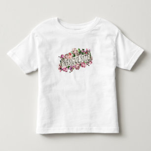 Marguerite Name Floral Banner Cute & Girly Kinder Shirts