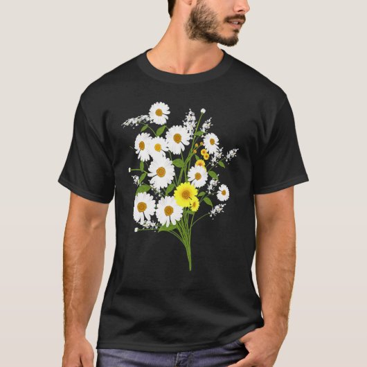 Marguerites Daisy Spring Flower Daisies Plant Gard T-shirt (Voorkant)