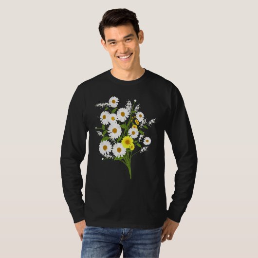 Marguerites Daisy Spring Flower Daisies Plant Gard T-shirt (Voorkant volledig)