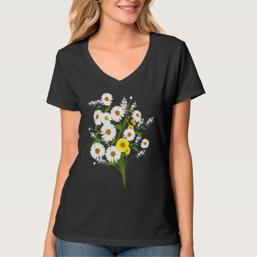 Marguerites Daisy Spring Flower Daisies Plant Gard T-shirt (Voorkant)