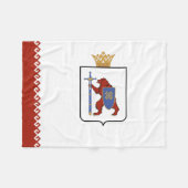 Mari El Flag Fleece Deken (Voorkant (Horizontaal))