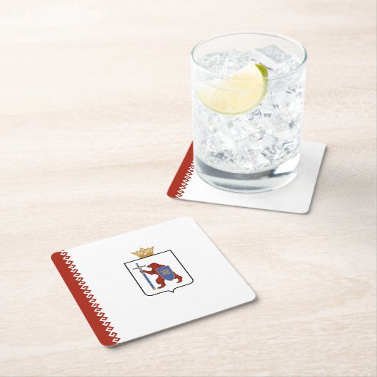 Mari El Flag Kartonnen Onderzetters (Insitu)