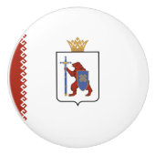 Mari El Flag Keramische Knop (Voorkant)