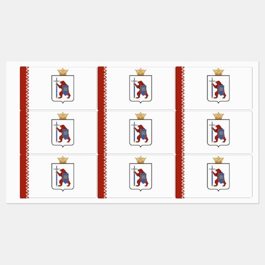 Mari El Flag Labels (Vel)