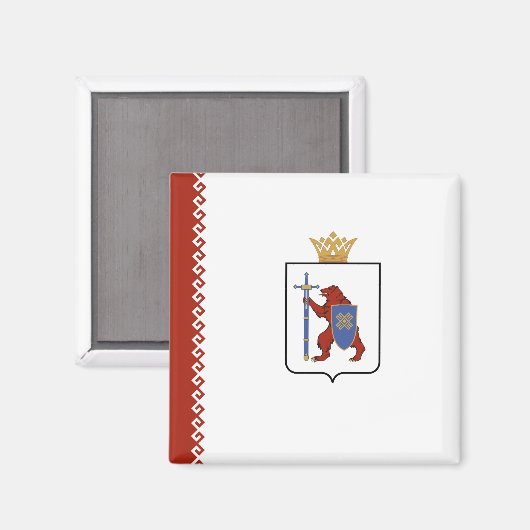 Mari El Flag Magneet (Voorkant / Achterkant)