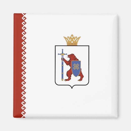 Mari El Flag Magneet (Voorkant)