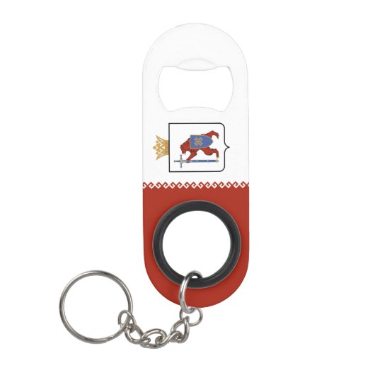 Mari El Flag Mini Flessenopener (Voorkant)