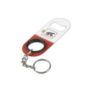 Mari El Flag Mini Flessenopener (Achterkant Gekanteld)