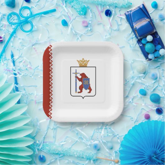 Mari El Flag Papieren Bordje (Feest)