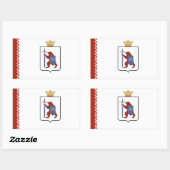 Mari El Flag Rechthoekige Sticker (Vel)