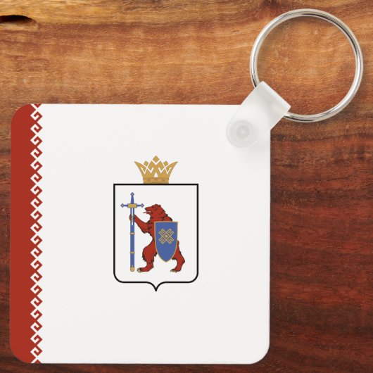 Mari El Flag Sleutelhanger (Achterkant)