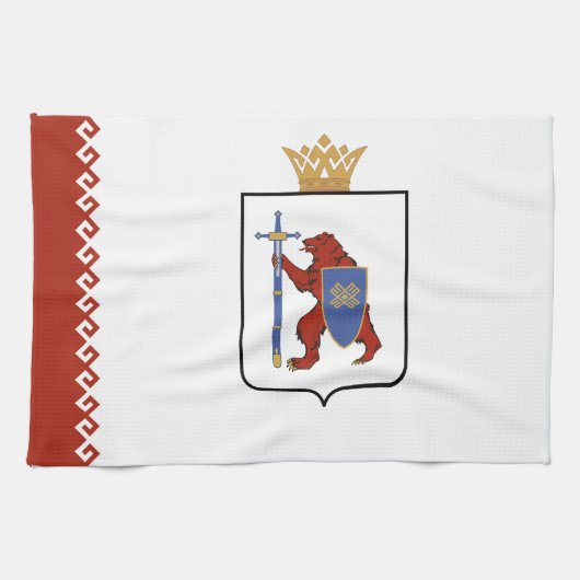 Mari El Flag Theedoek (Horizontaal)