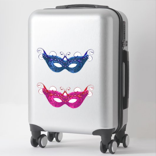 Mari Gras Beaded maskers Sticker (Koffer)
