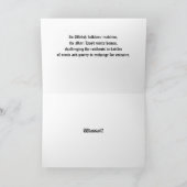 Mari Lwyd-feestkaart Feestdagen Kaart (Binnen)