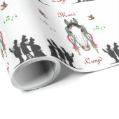 Mari Lwyd Gift Wrap Cadeaupapier (Rol Hoek)