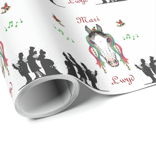 Mari Lwyd Gift Wrap Cadeaupapier (Rol Hoek)