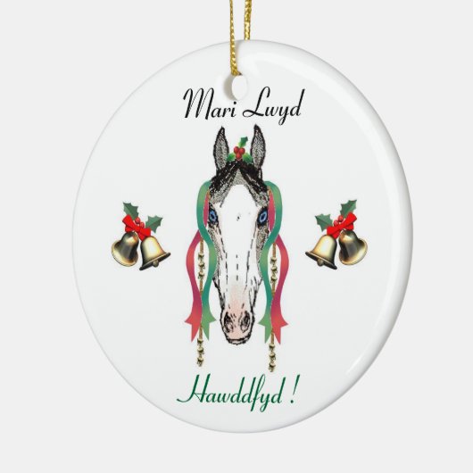 Mari Lwyd Ornament (Links)