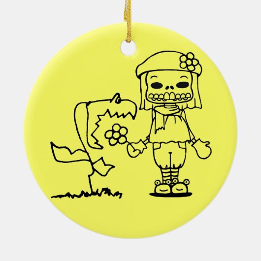 Mari Mortê Keramisch Ornament (Achterkant)