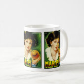 Mari Pi Oranje label Koffiemok (Voorkant rechts)