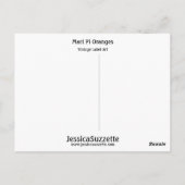 Mari Pi Sinaasappels Briefkaart (Achterkant)
