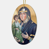 Maria Advocata Nostra Icon Keramisch Ornament (Links)