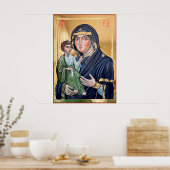 Maria Advocata Nostra Icoon Poster (Keuken)