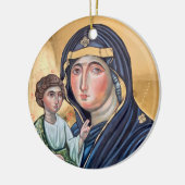 Maria Advocata Nostra Keramisch Ornament (Links)