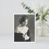 Maria Alba, stille film, actrice Briefkaart (Staand voorkant)