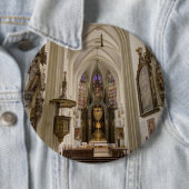 Maria Am Gestade, Wenen Oostenrijk Ronde Button 6,0 Cm (In situ)